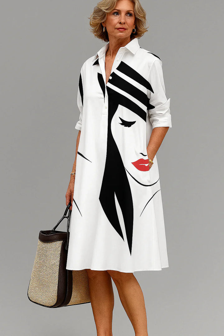 Kayla – Robe Midi Tendance & Légère
