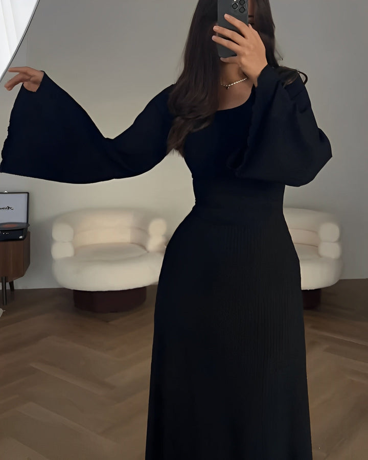 Aiah – Robe Maxi Tricotée Élégante