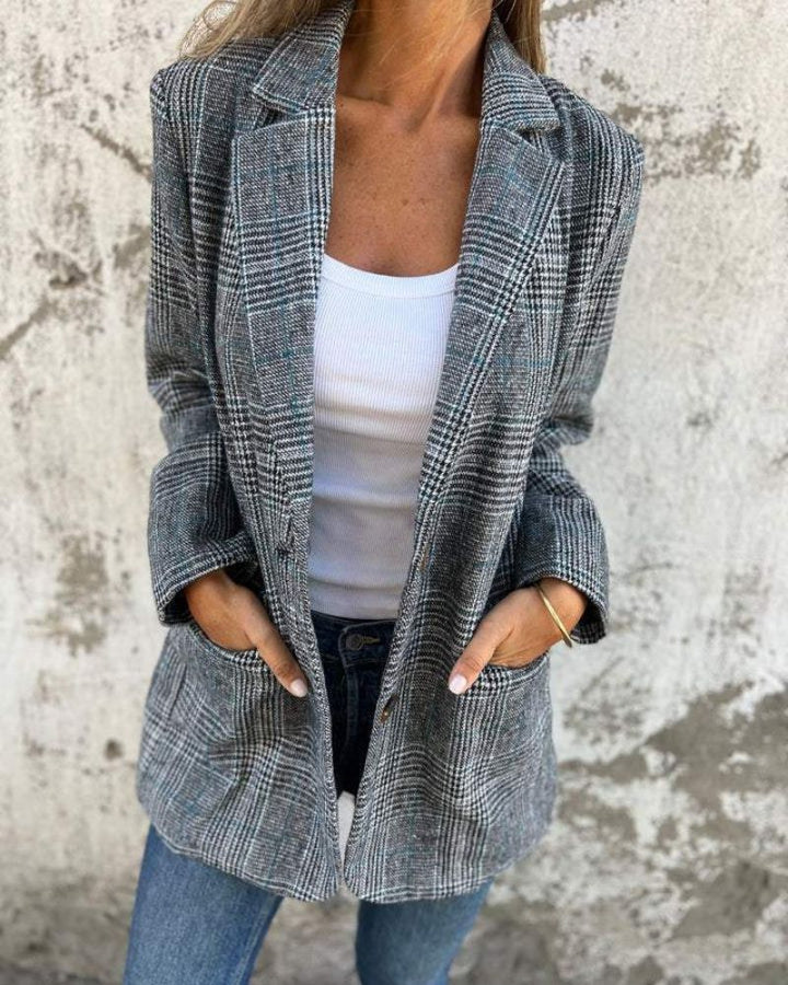 Abby – Blazer Carreaux Classique