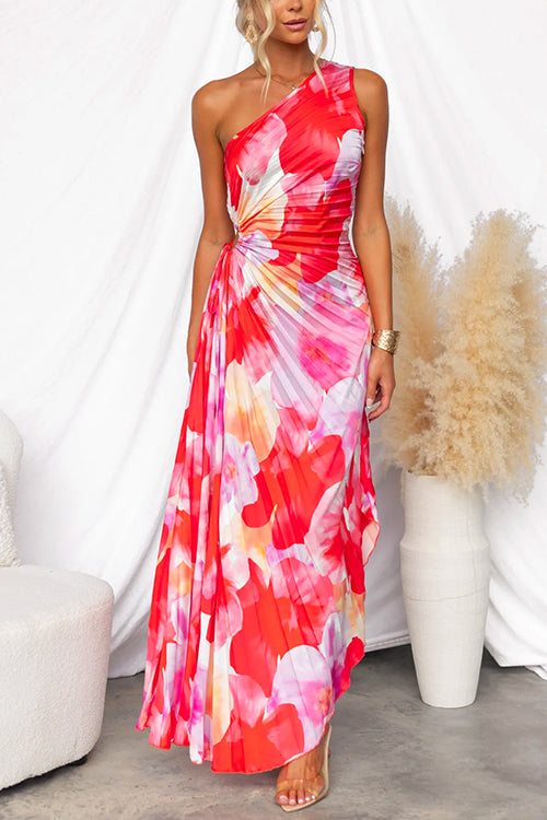 Kacie – Robe Maxi Plissée Estivale