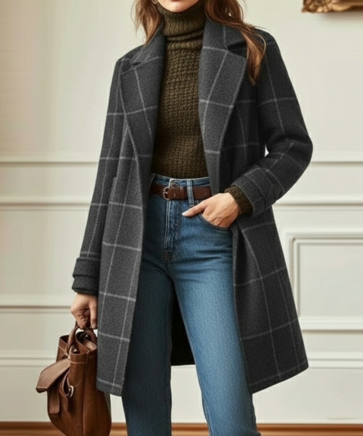 Oxford – Manteau Laine Carreaux