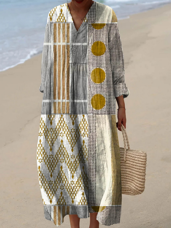Robe Imprimé Géométrique
