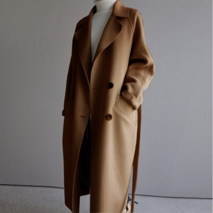 Clara – Trench Coat Laine Femme