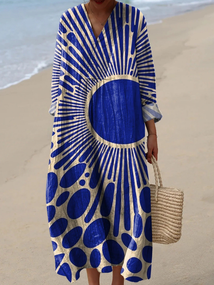 Robe Imprimé Géométrique Moderne