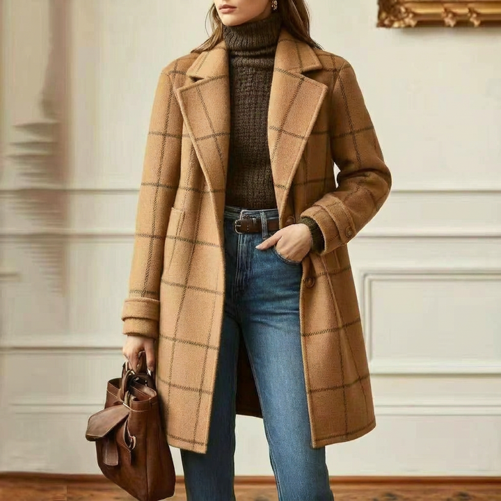 Oxford – Manteau Laine Carreaux