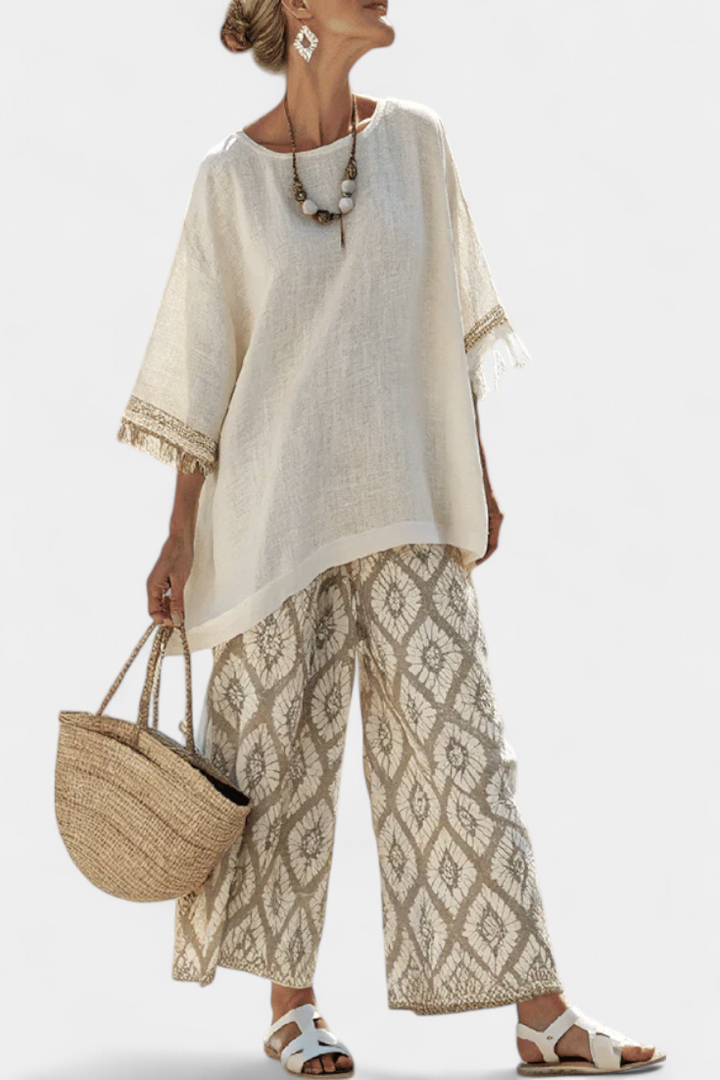 Alverra – Ensemble Top & Pantalon Casual
