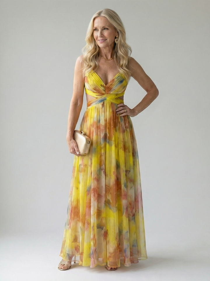 Isel – Robe Maxi Portefeuille Douce