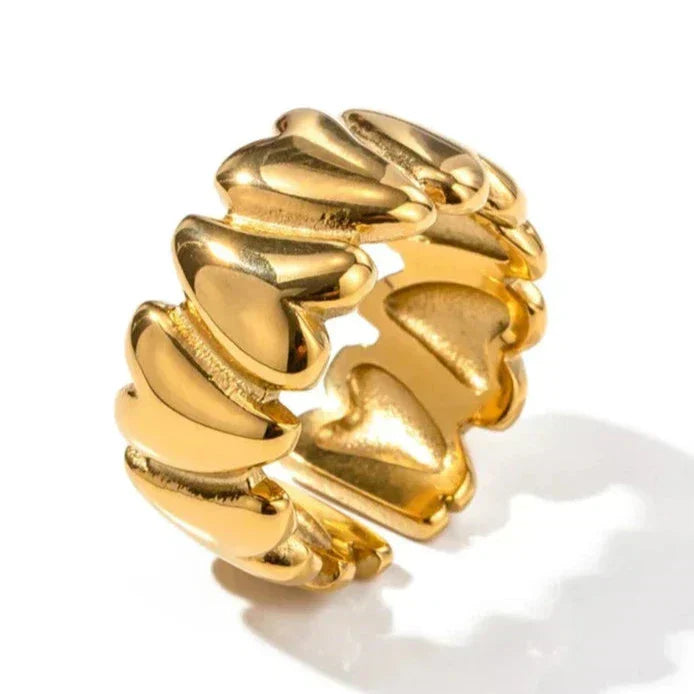 Ivette – Bague Cœur Enveloppante