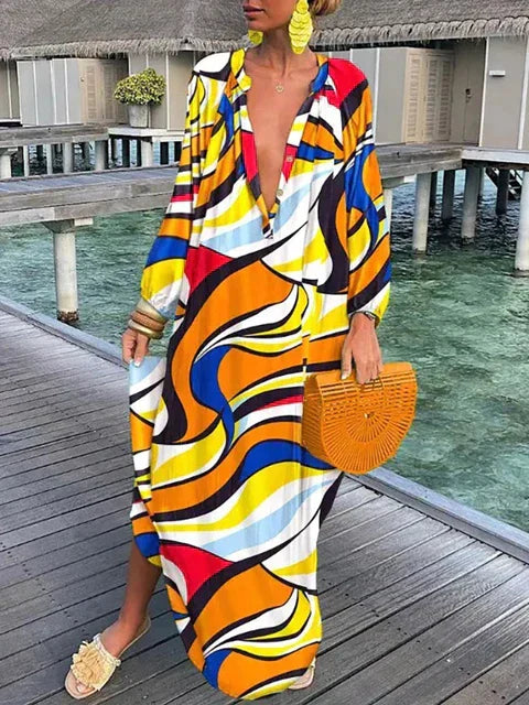 Bea – Robe Maxi Col V