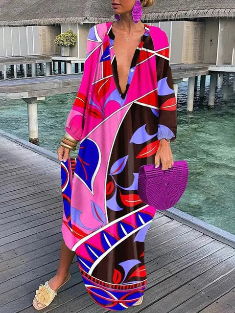 Bea – Robe Maxi Col V