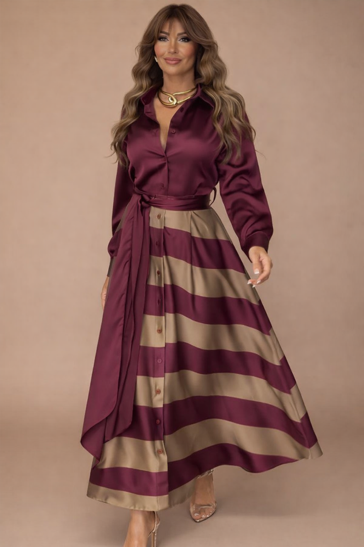 Nancy – Robe Élégante Nœud