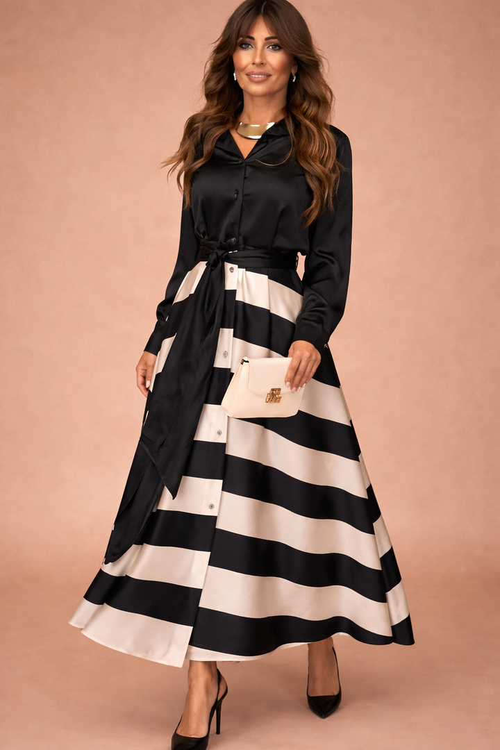 Nancy – Robe Élégante Nœud