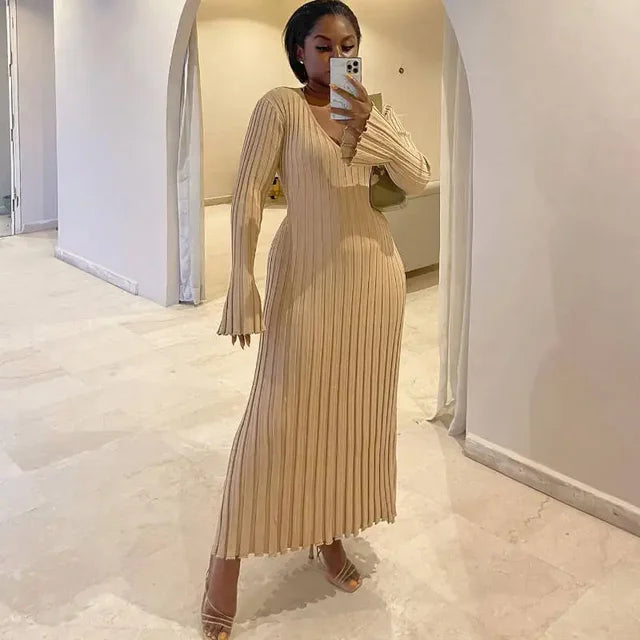 Maxi – Robe Maxi Longue Tricotée