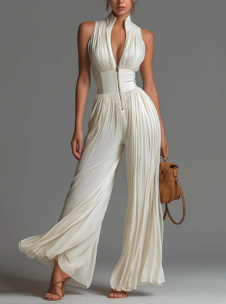 Abigail – Combinaison Chiffon Col V