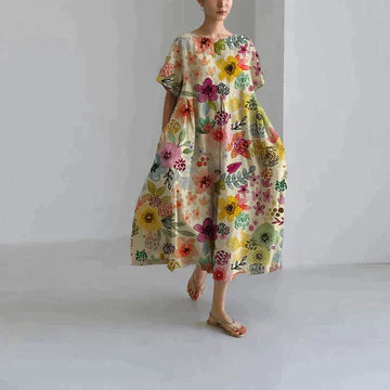 Calliope – Robe Florale Élégante