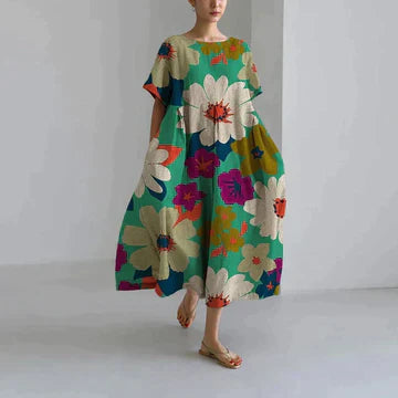Calliope – Robe Florale Élégante