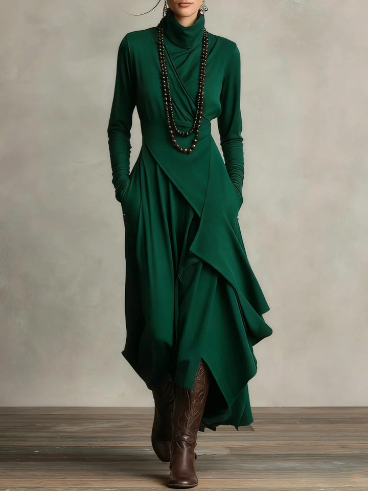 Natalie – Robe Drapée Élégante
