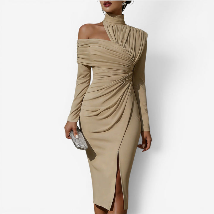 Queenie – Robe Midi Portefeuille