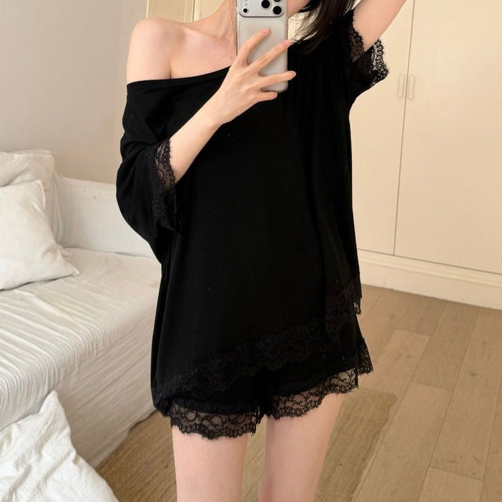Alice – Ensemble Satin Col Bateau & Short