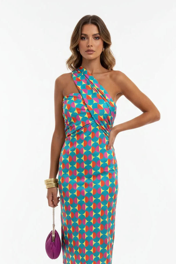 Irmgardi – Robe Épaule Diagonale