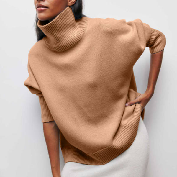 Margot – Pull Col Roulé Tricoté