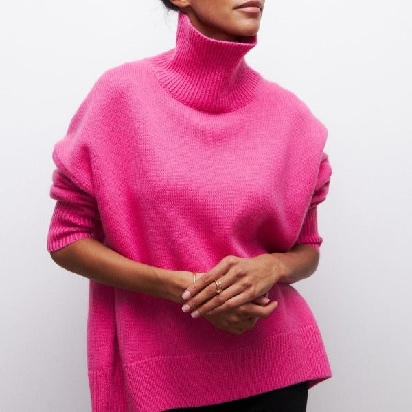 Margot – Pull Col Roulé Tricoté
