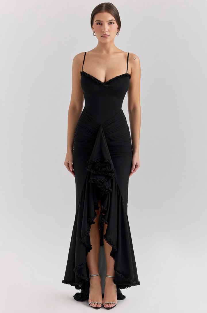 Edith – Robe à Volants Charmante