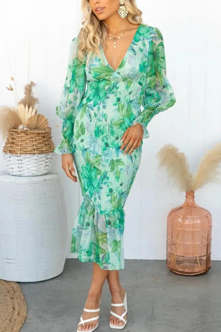 Megan – Robe Midi Florale