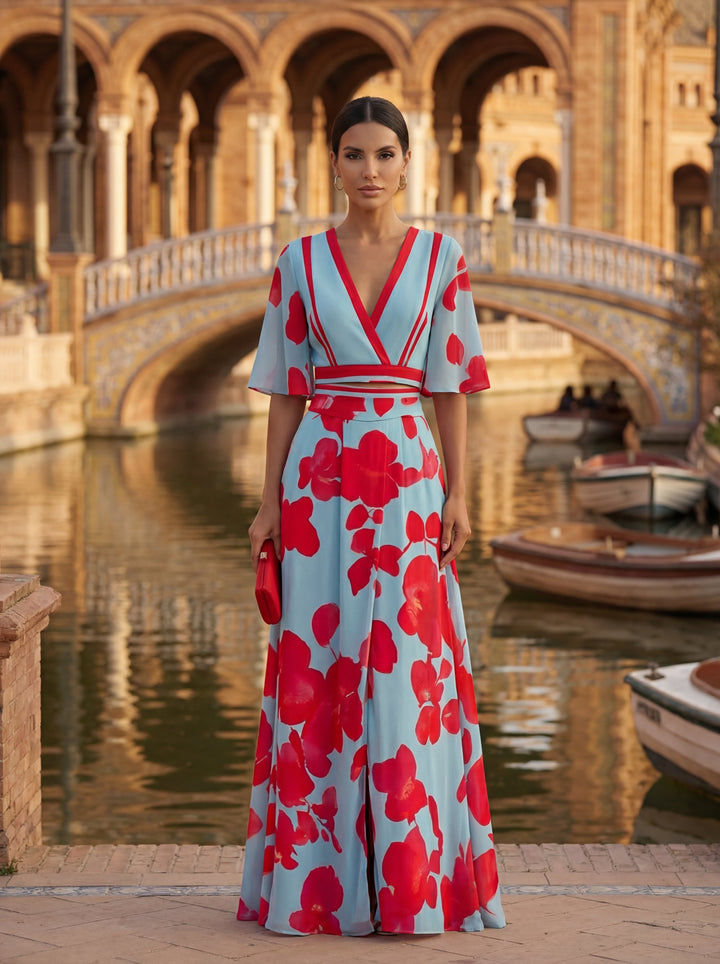 Pilar – Robe Maxi Col V Profond