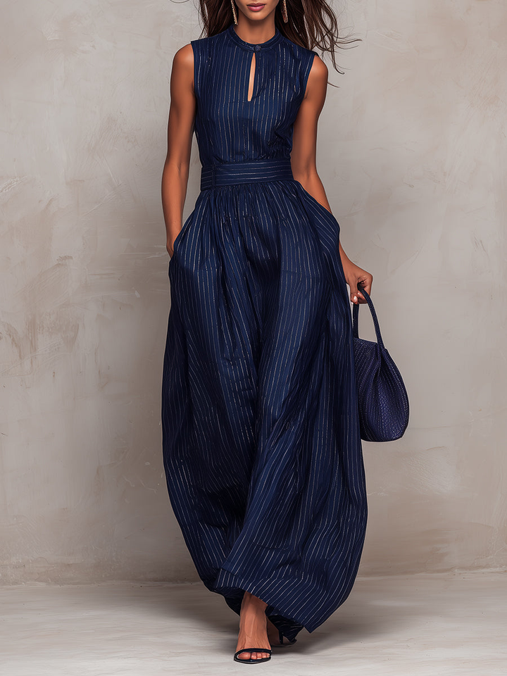 Rana – Combinaison Rayée Bleu Marine