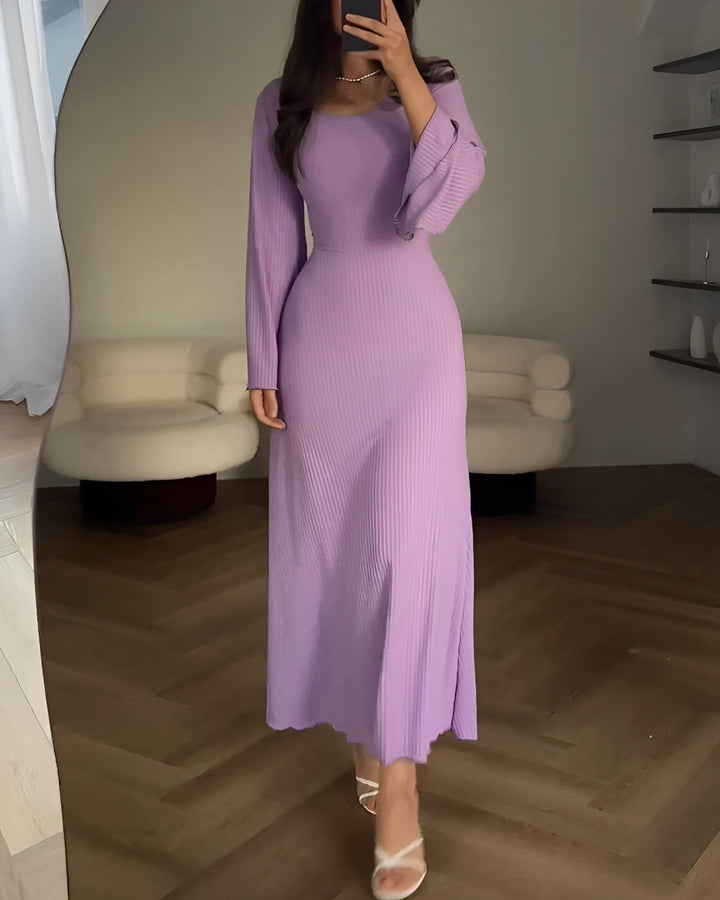 Aiah – Robe Maxi Tricotée Élégante
