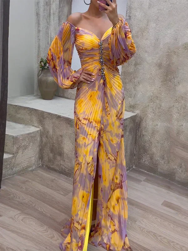 Gisselle – Robe Maxi Col V