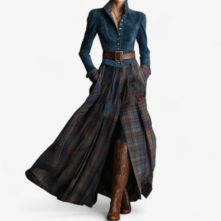 Fouziha – Robe Ceinturée Élégante