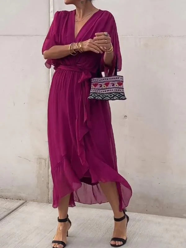 Thyra – Robe Midi Col V