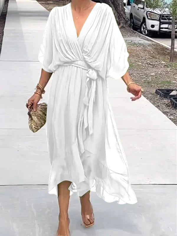 Thyra – Robe Midi Col V