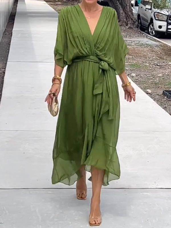 Thyra – Robe Midi Col V
