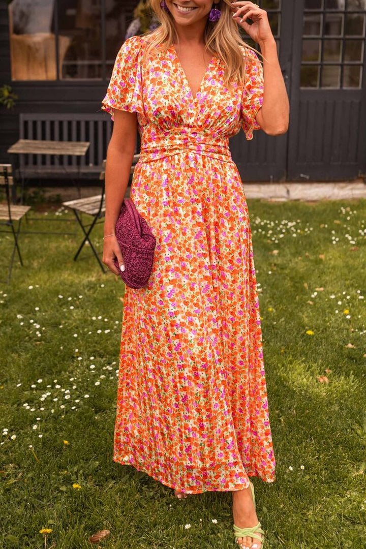 Harlow – Robe Maxi Florale Col V
