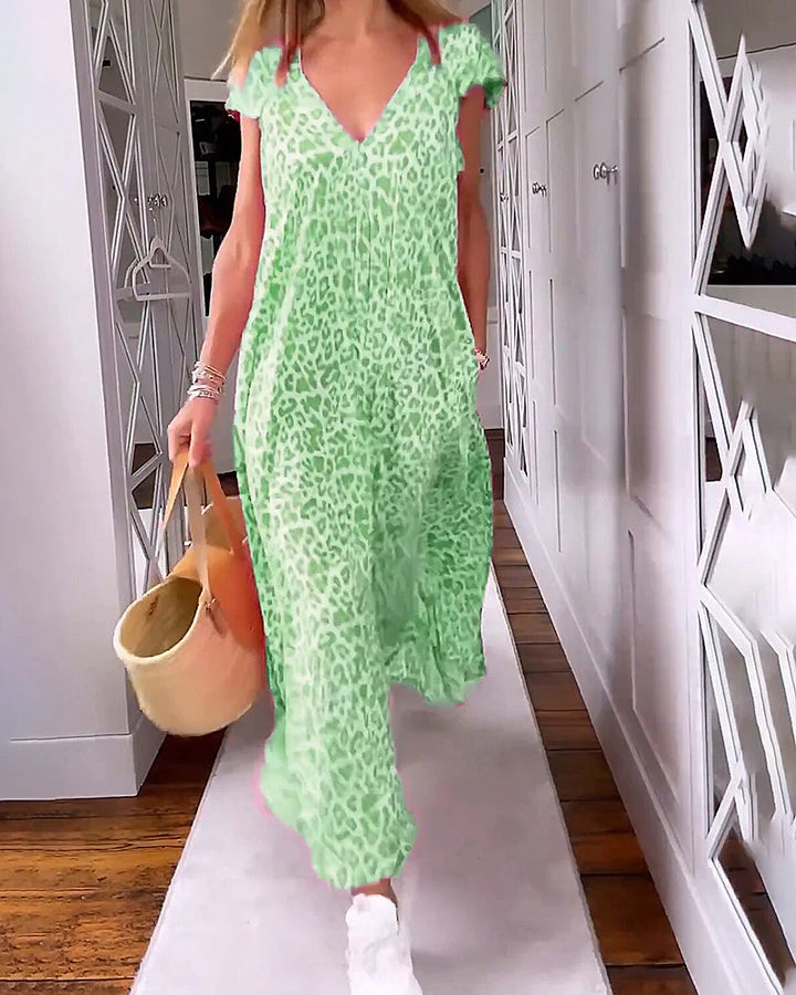 Rosma – Robe Maxi Imprimée Col V