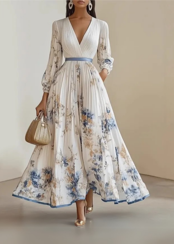 Katie – Robe Maxi Florale Élégante