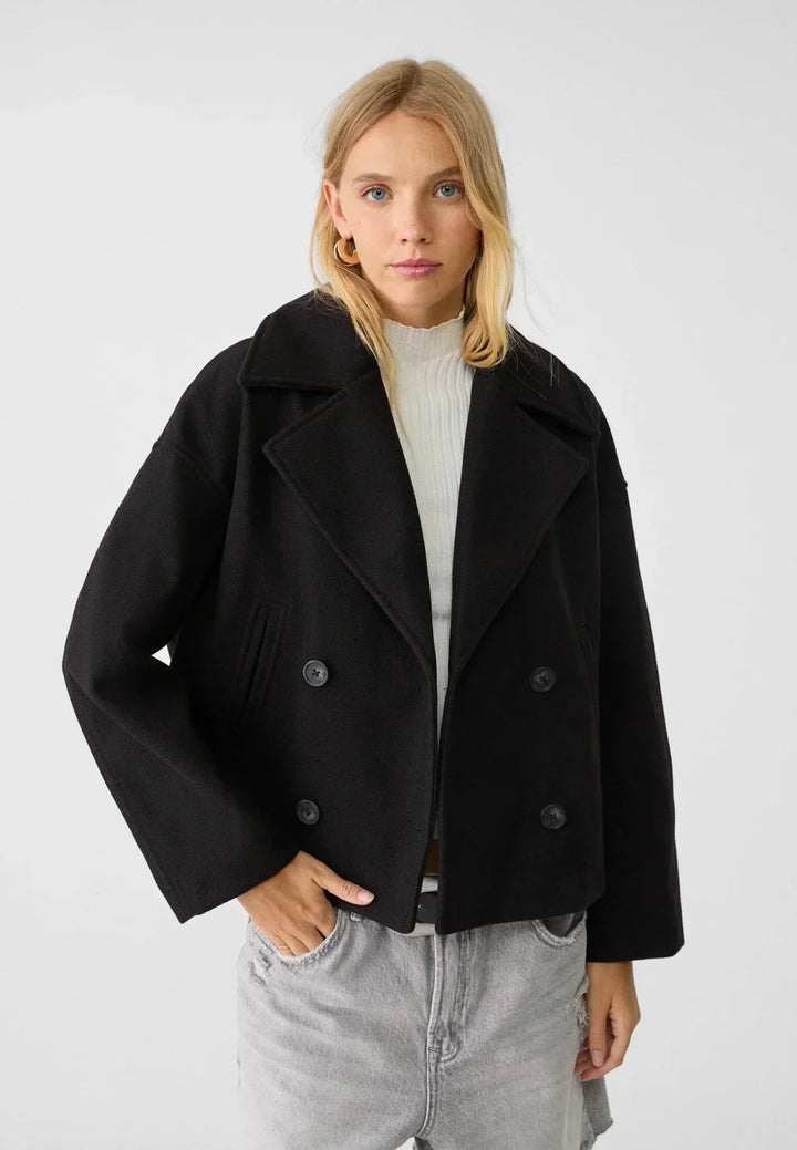 Liora – Manteau Court Croisé