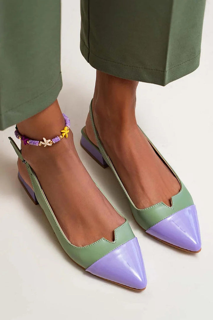 Bellara – Ballerines Bout Pointu Bicolores