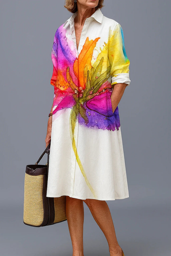 Kayla – Robe Midi Tendance & Légère