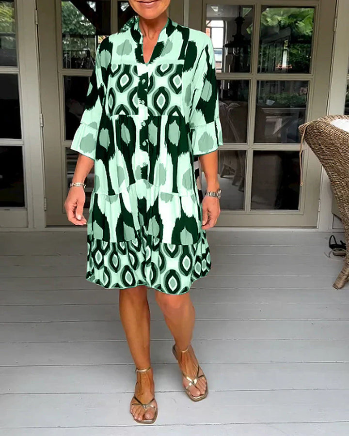 Talia – Robe Midi Imprimée