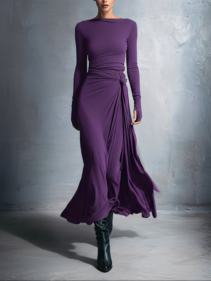Naiara – Robe Maxi Nœud Latéral