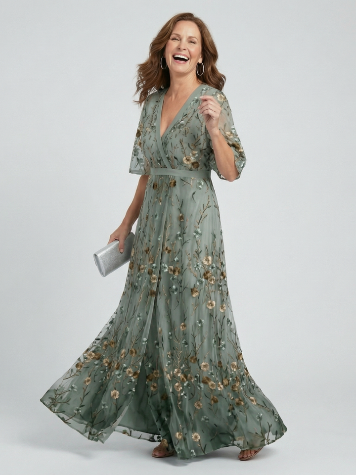 Selora – Robe Maxi Halter Florale