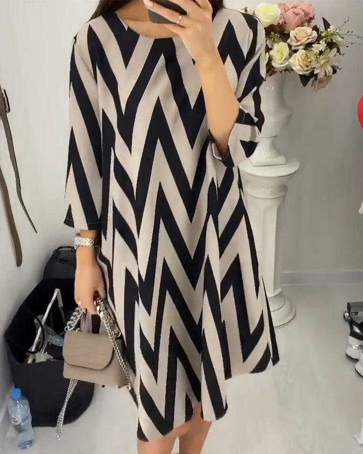 Lovenza – Robe Midi Zigzag