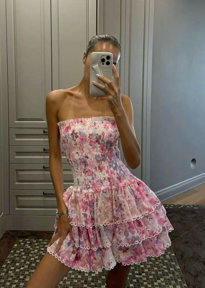 Cecilia – Robe Bustier Florale