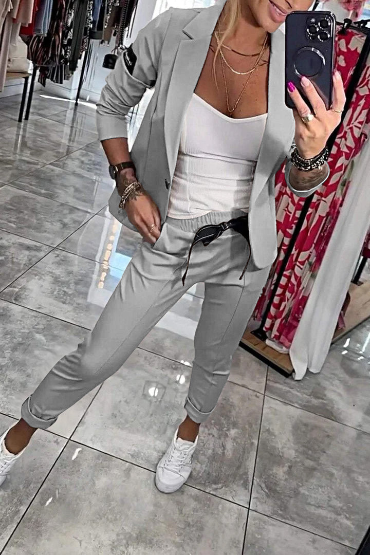 Luna – Ensemble Top & Pantalon Printemps