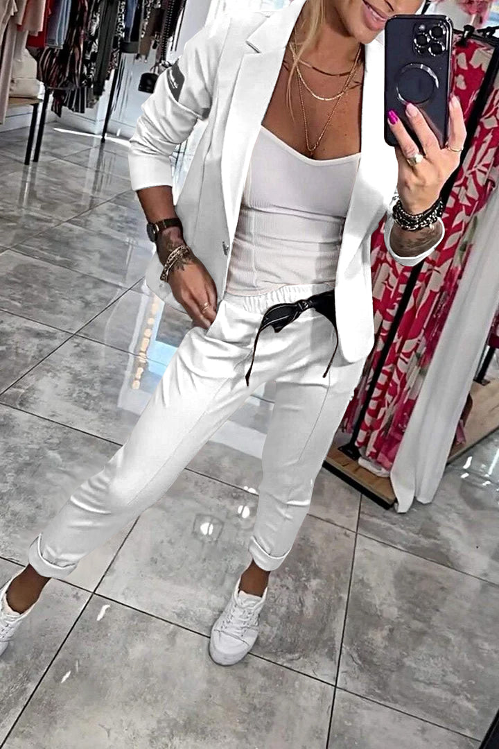 Luna – Ensemble Top & Pantalon Printemps