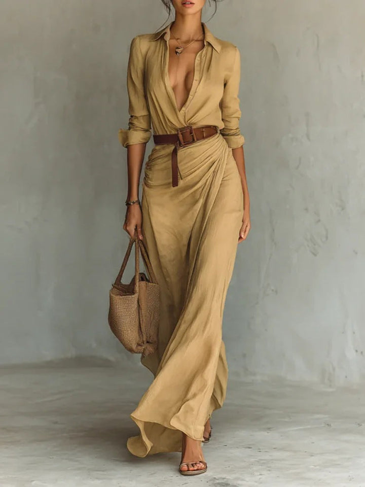 Amira – Robe Portefeuille Élégante